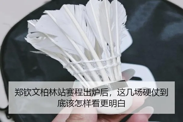 郑钦文柏林站赛程出炉后，这几场硬仗到底该怎样看更明白